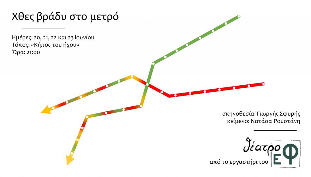 Χθες βράδυ στο μετρό από το εργαστήρι του «θέατρο εΦ»